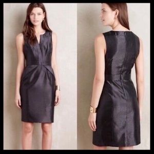 Anthro Maeve Cross Front Sheath Dress